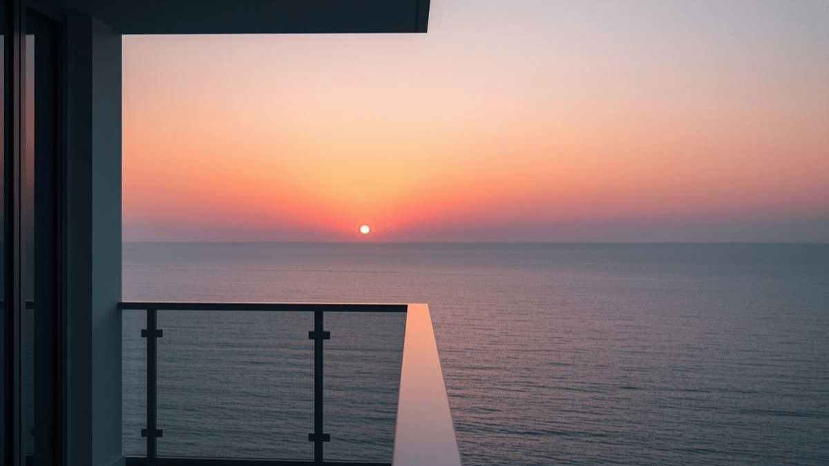 Singer Island luxury condo ocean sunrise view and intracoastal waterway sunset view from balconies